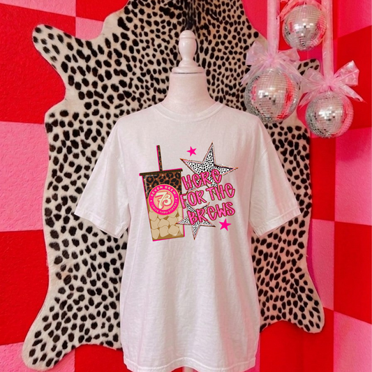 Here For The Brews Graphic Tee & Crewneck