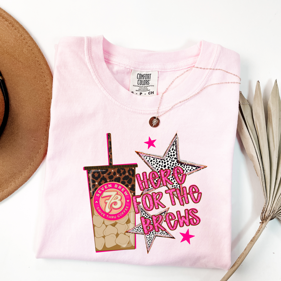 Here For The Brews Graphic Tee & Crewneck