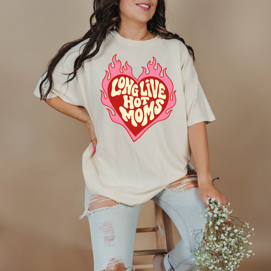 Long Live Hot Moms Graphic Tee & Crewneck
