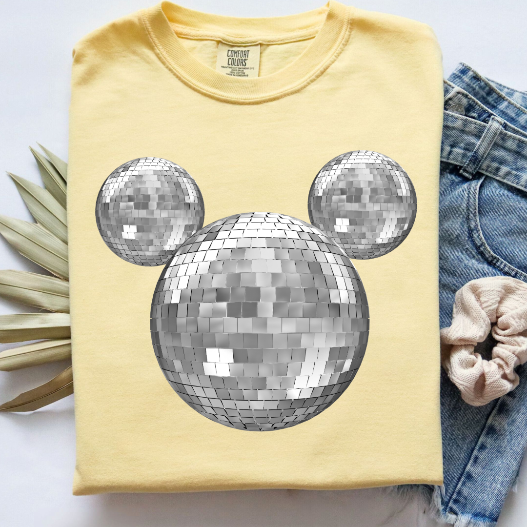 Disco Mickey No Bows Graphic Tee