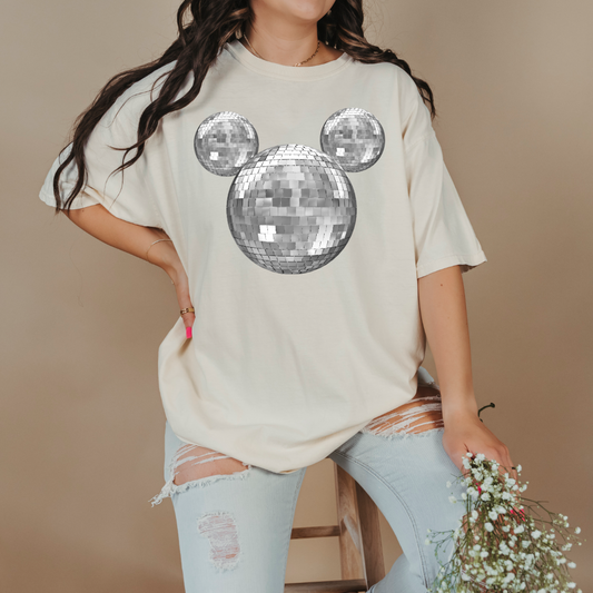Disco Mickey No Bows Graphic Tee