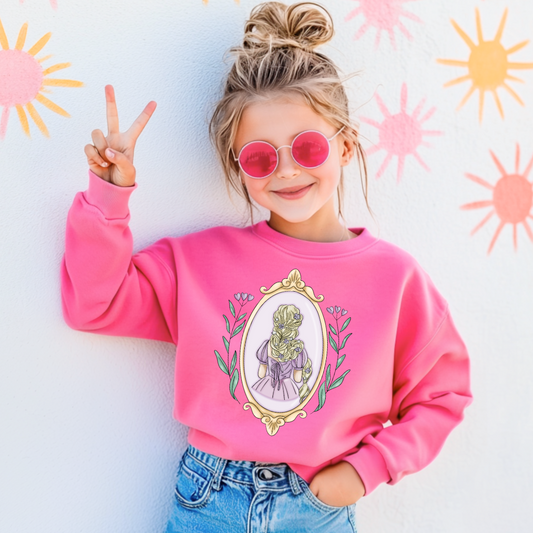 Nap Queen Silhouette Youth Crewneck