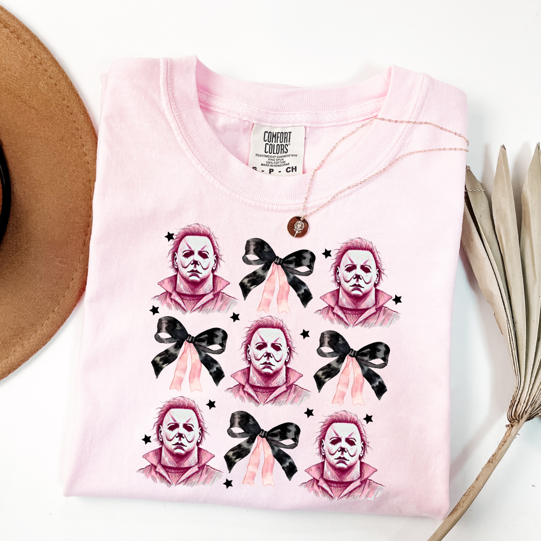 Halloween Killer coquette Bow Graphic Tee