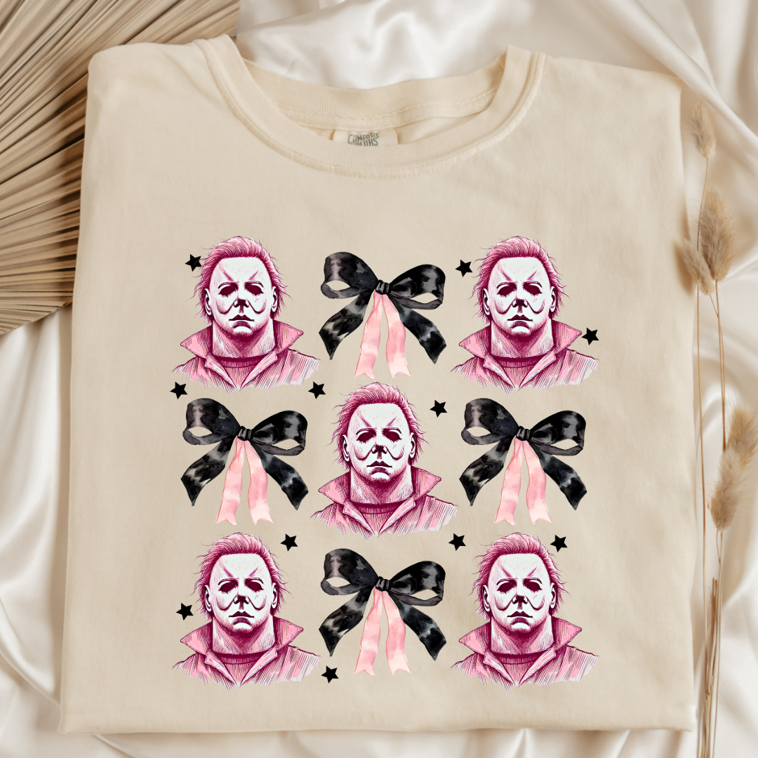 Halloween Killer coquette Bow Graphic Tee