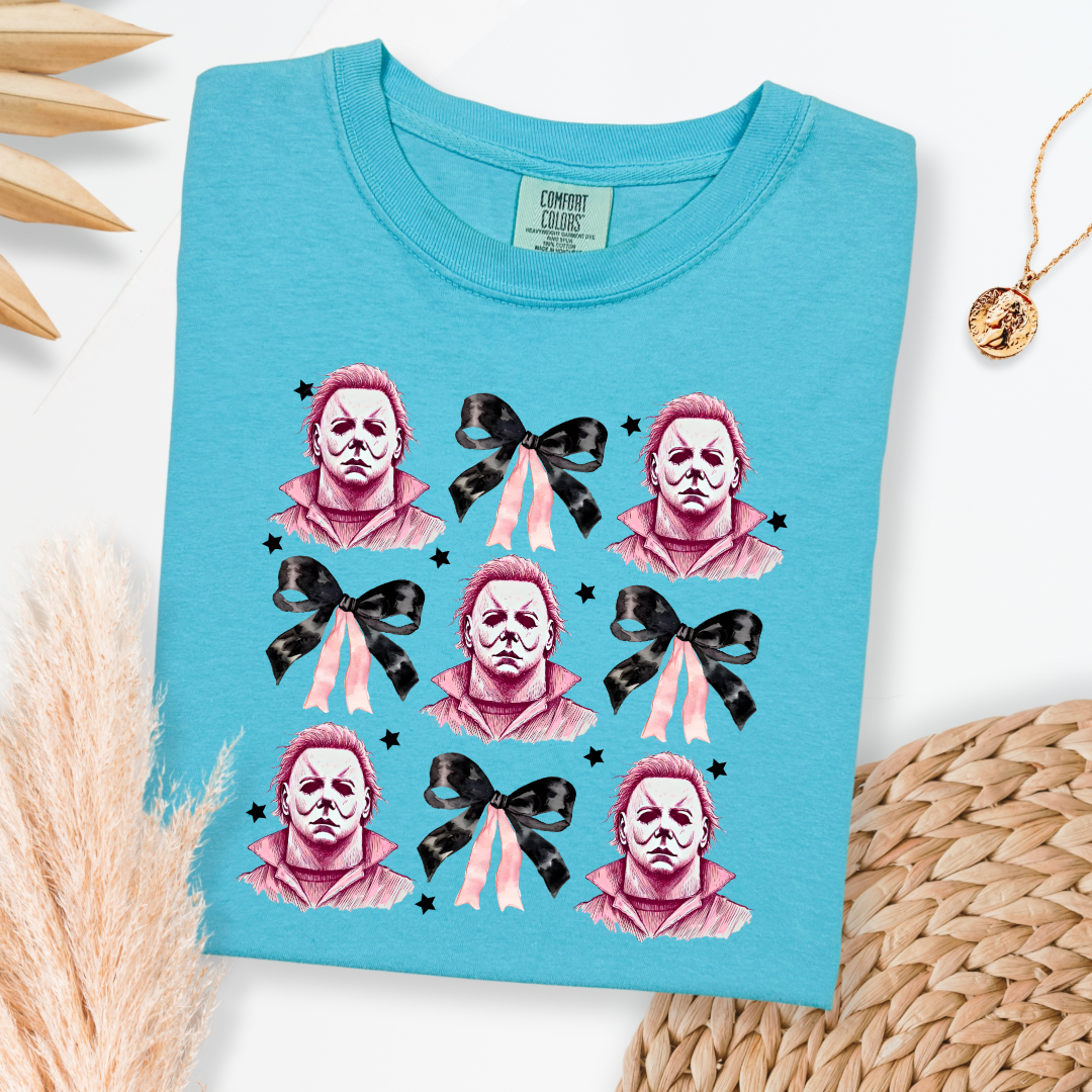 Halloween Killer coquette Bow Graphic Tee