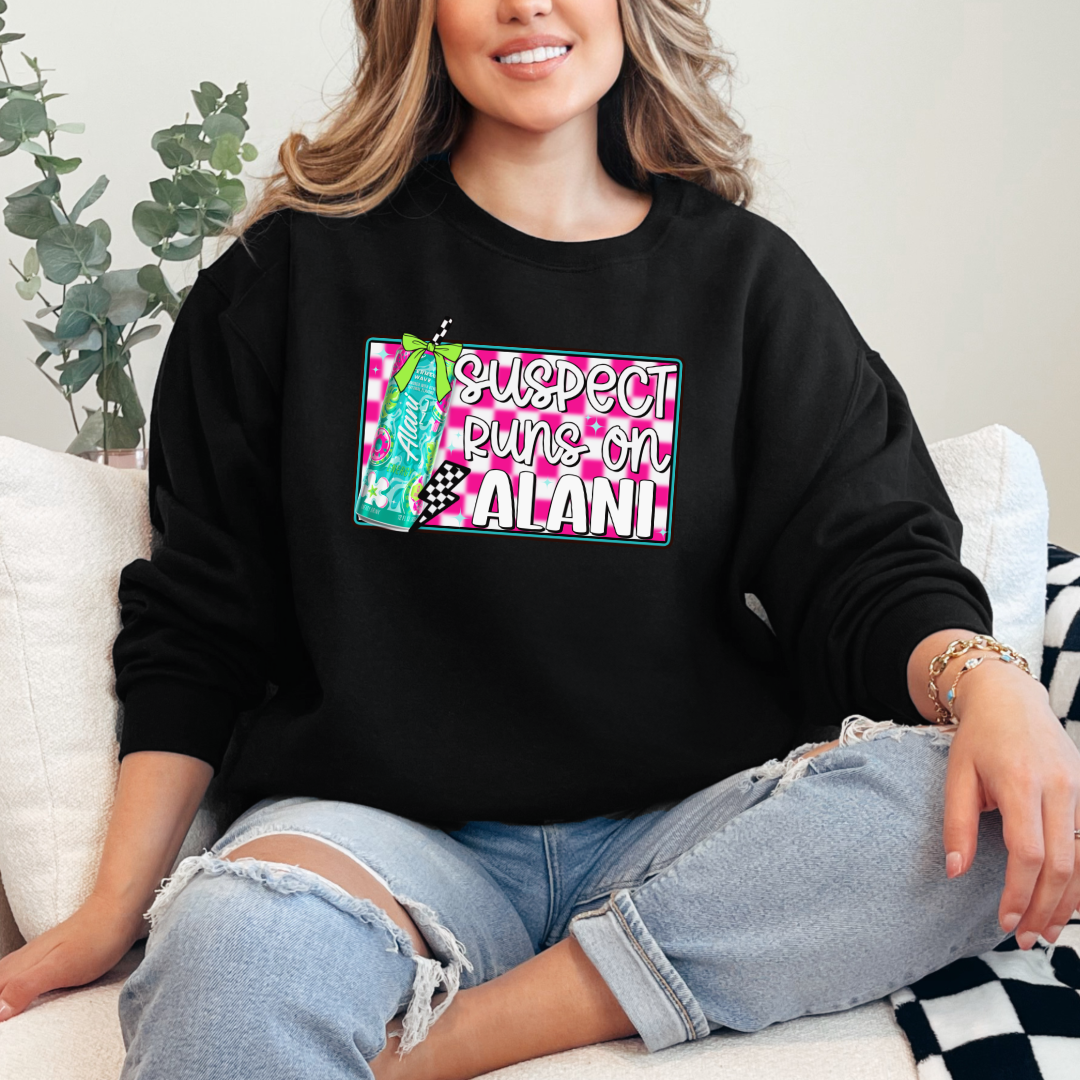 Suspect Runs On Alani Crewneck & Hoodie