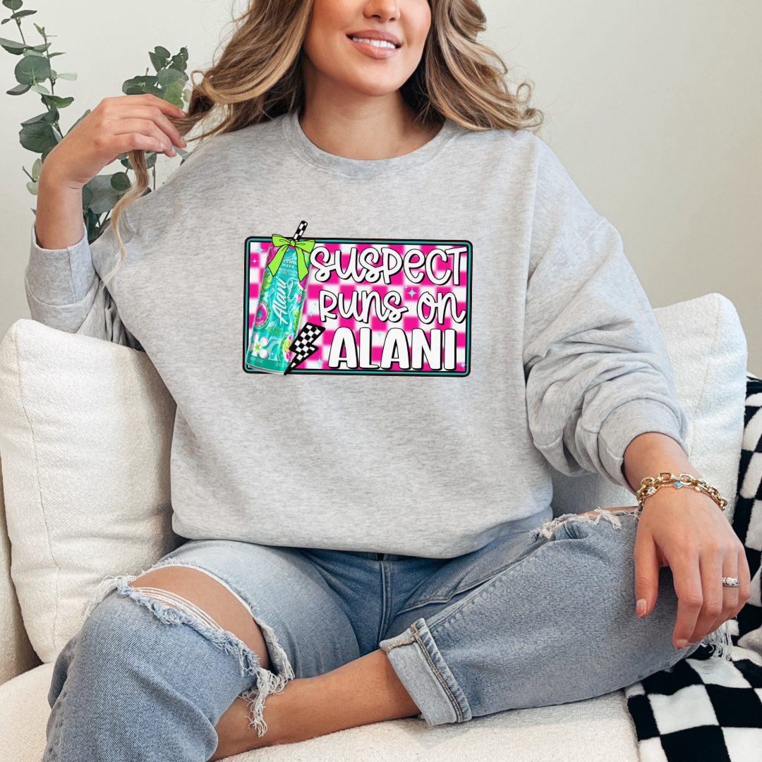 Suspect Runs On Alani Crewneck & Hoodie
