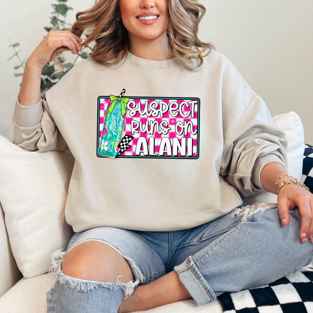 Suspect Runs On Alani Crewneck & Hoodie