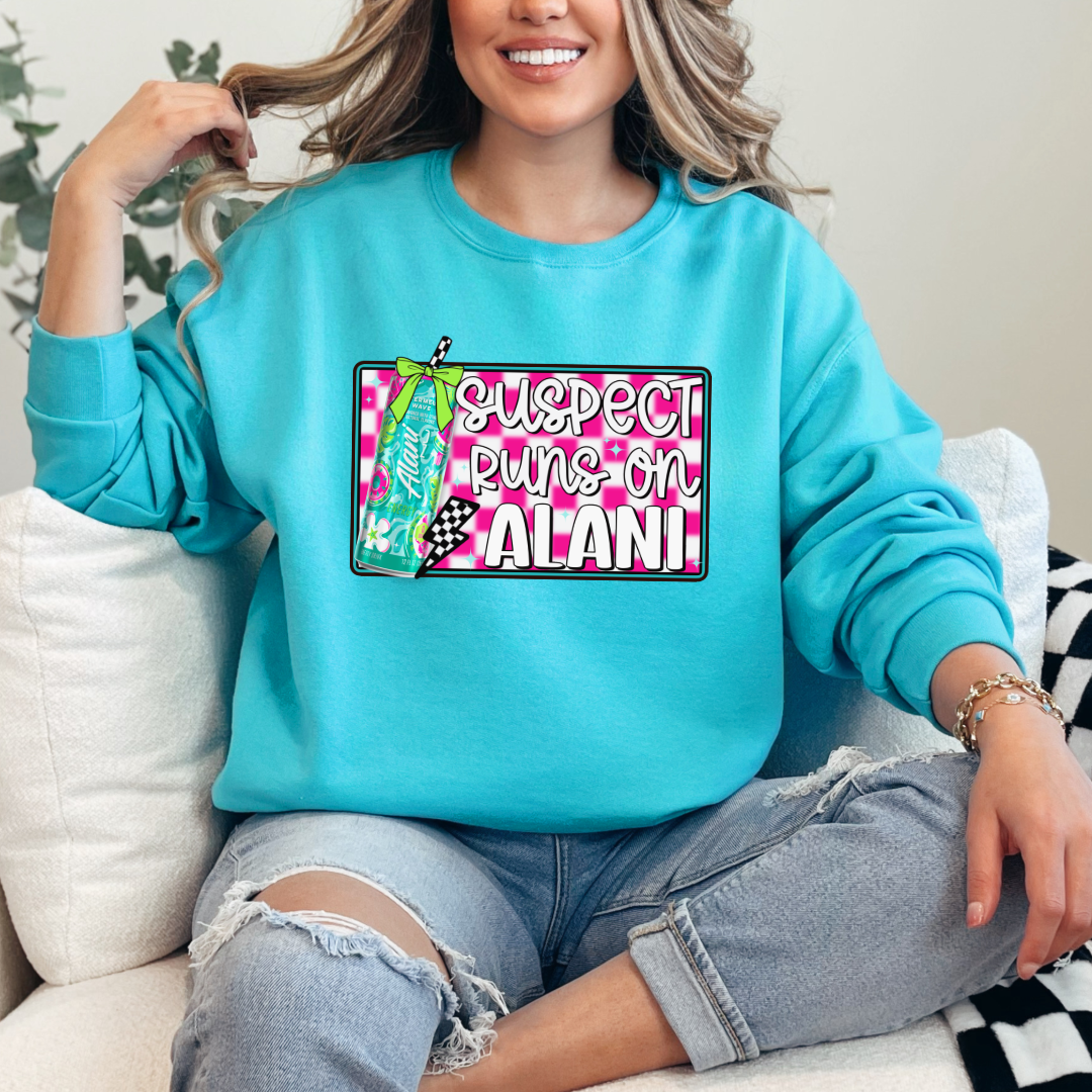 Suspect Runs On Alani Crewneck & Hoodie