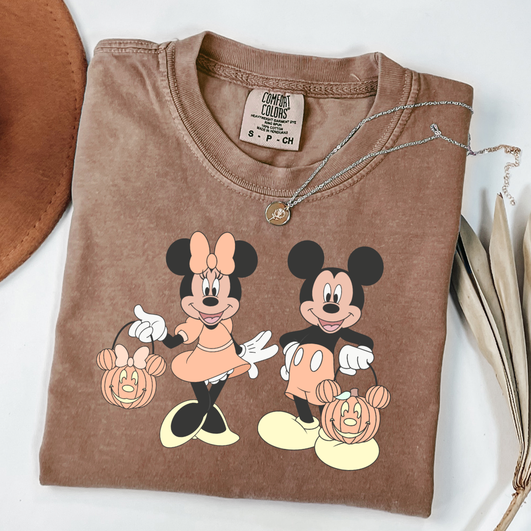 Mickey & Minnie Trick Or Treat Graphic Tee & Crewneck