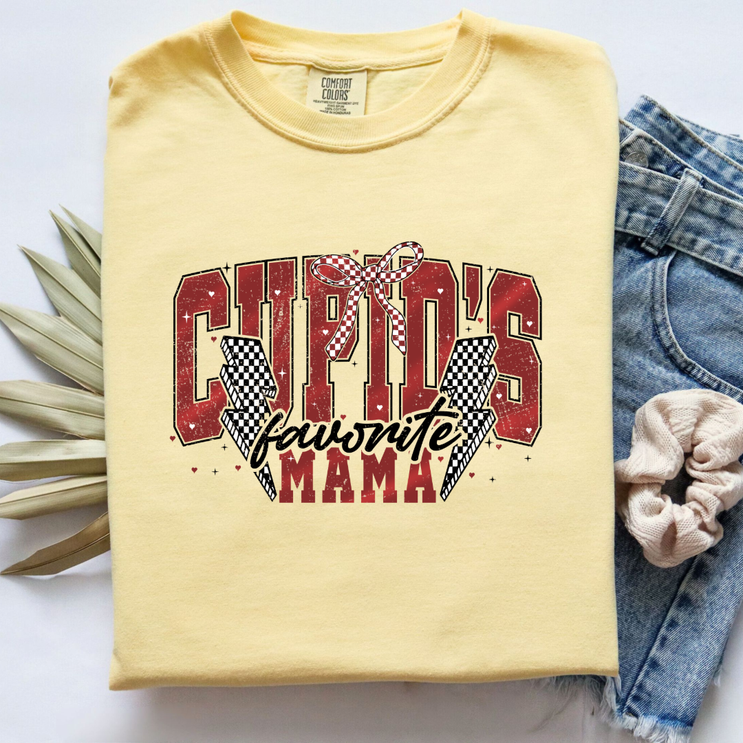 Cupid's Favorite Mama Graphic Tee