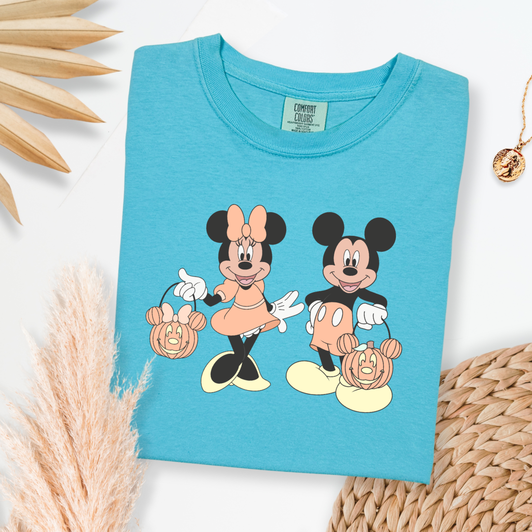 Mickey & Minnie Trick Or Treat Graphic Tee & Crewneck