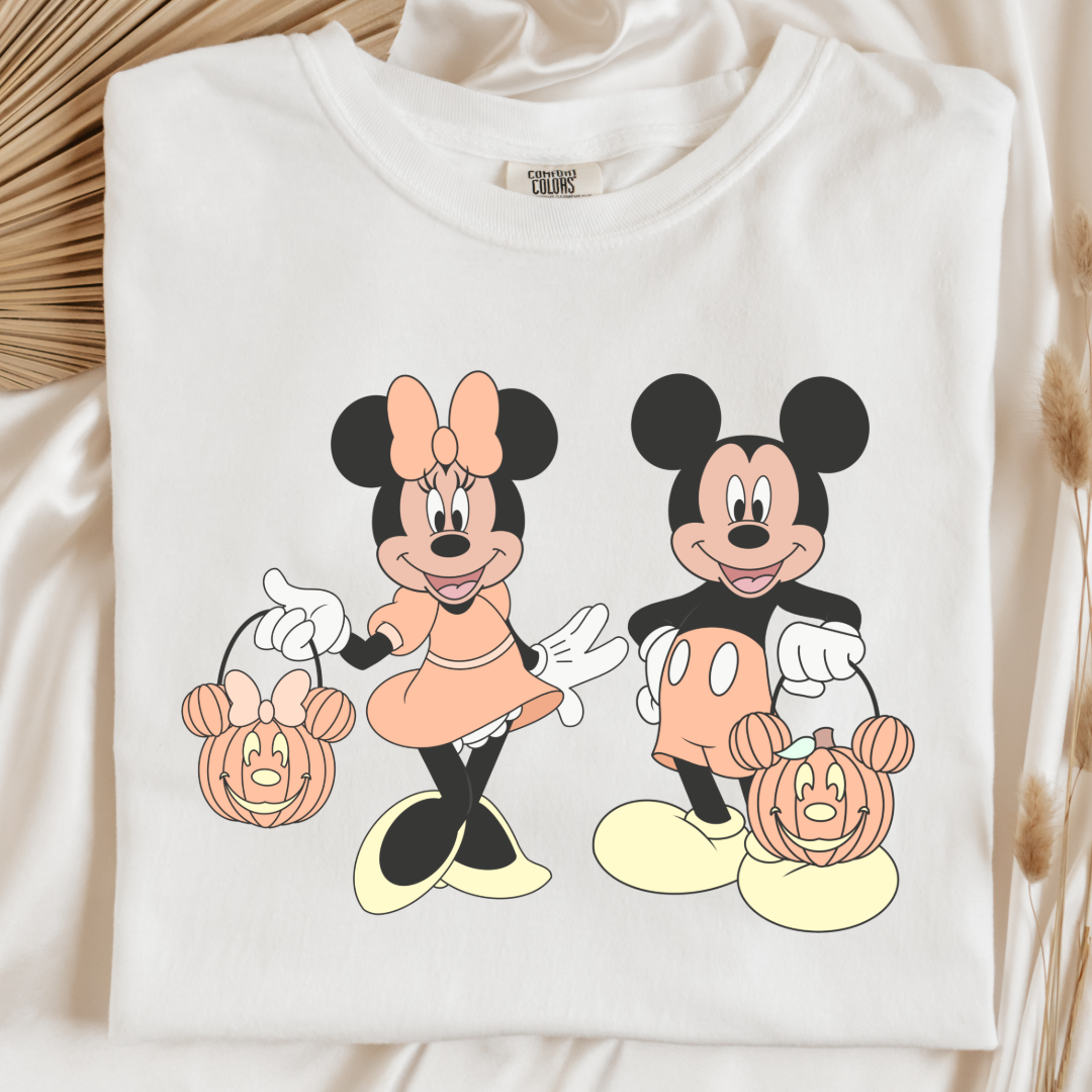 Mickey & Minnie Trick Or Treat Graphic Tee & Crewneck