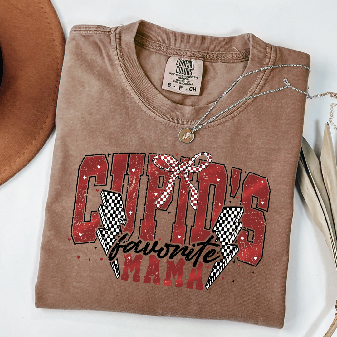 Cupid's Favorite Mama Graphic Tee