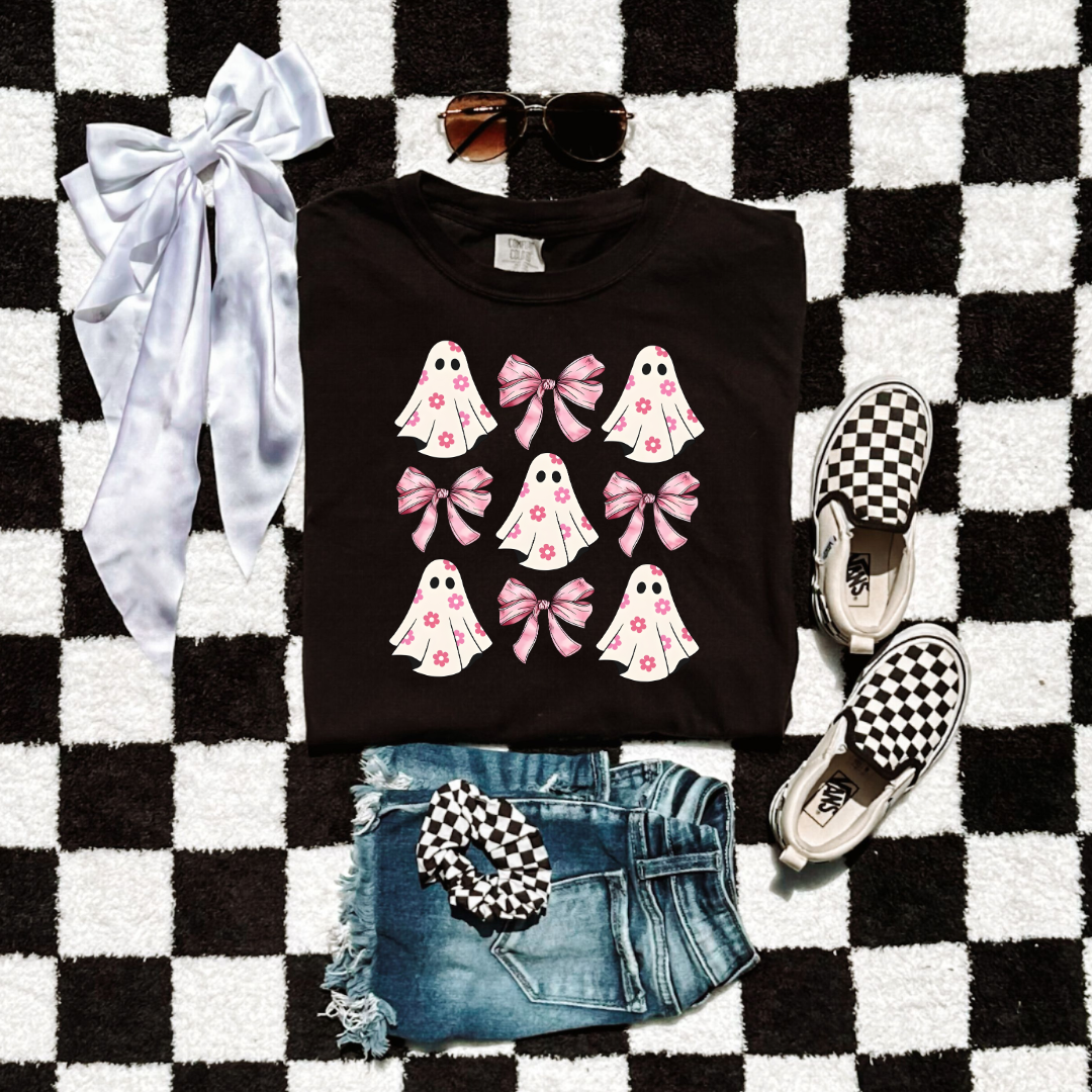 Flower Ghost Coquette Youth Graphic Tee & Crewneck