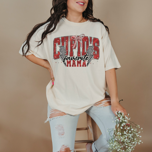 Cupid's Favorite Mama Graphic Tee