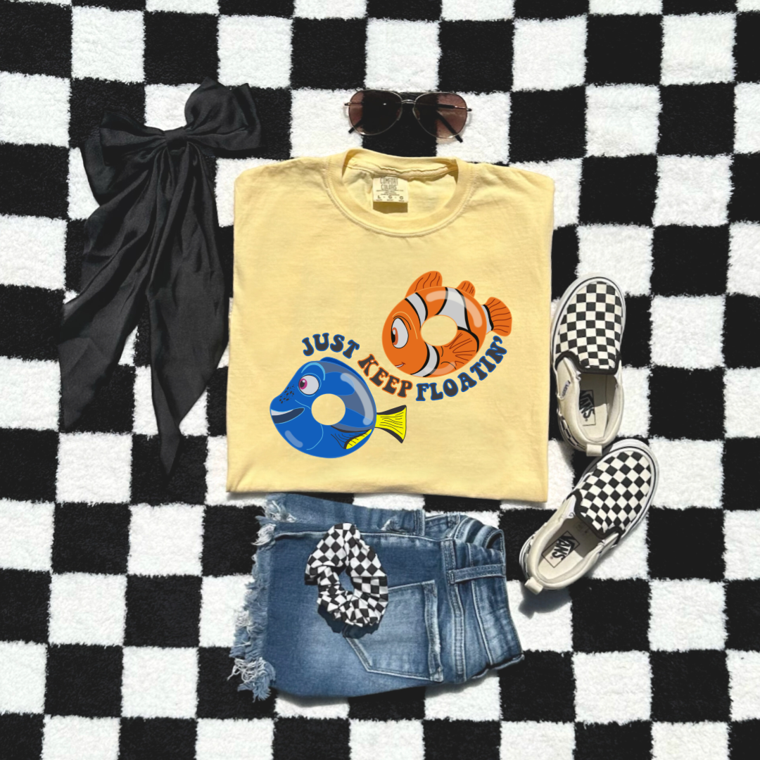 Just Keep Floating Youth Graphic Tee & Crewneck