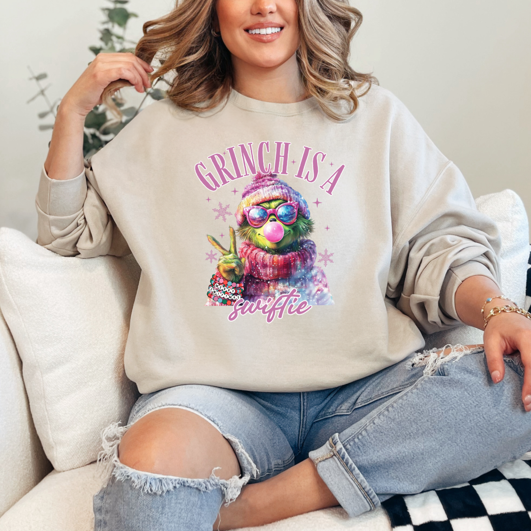 Grinch Is A Swiftie Crewneck & Hoodie