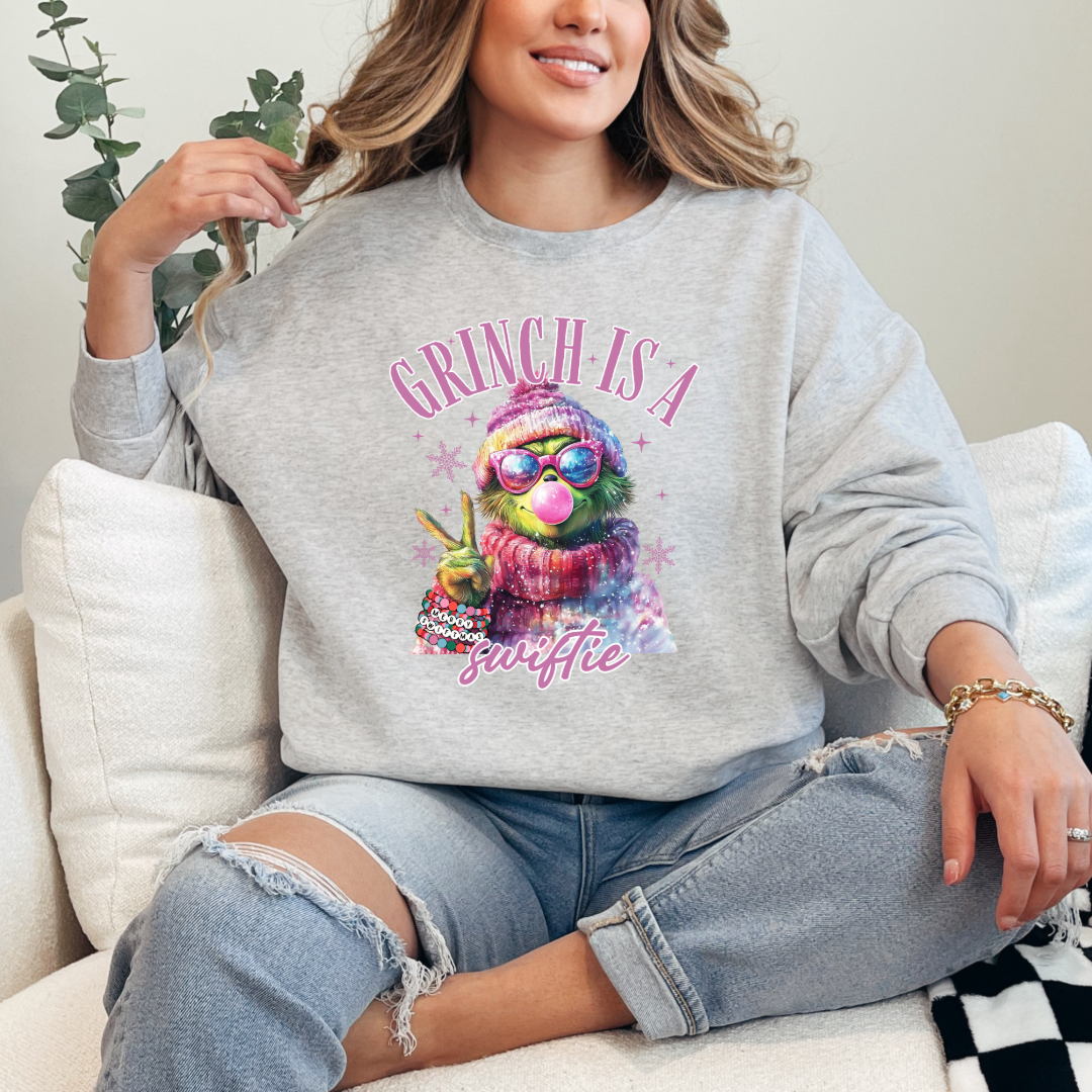 Grinch Is A Swiftie Crewneck & Hoodie