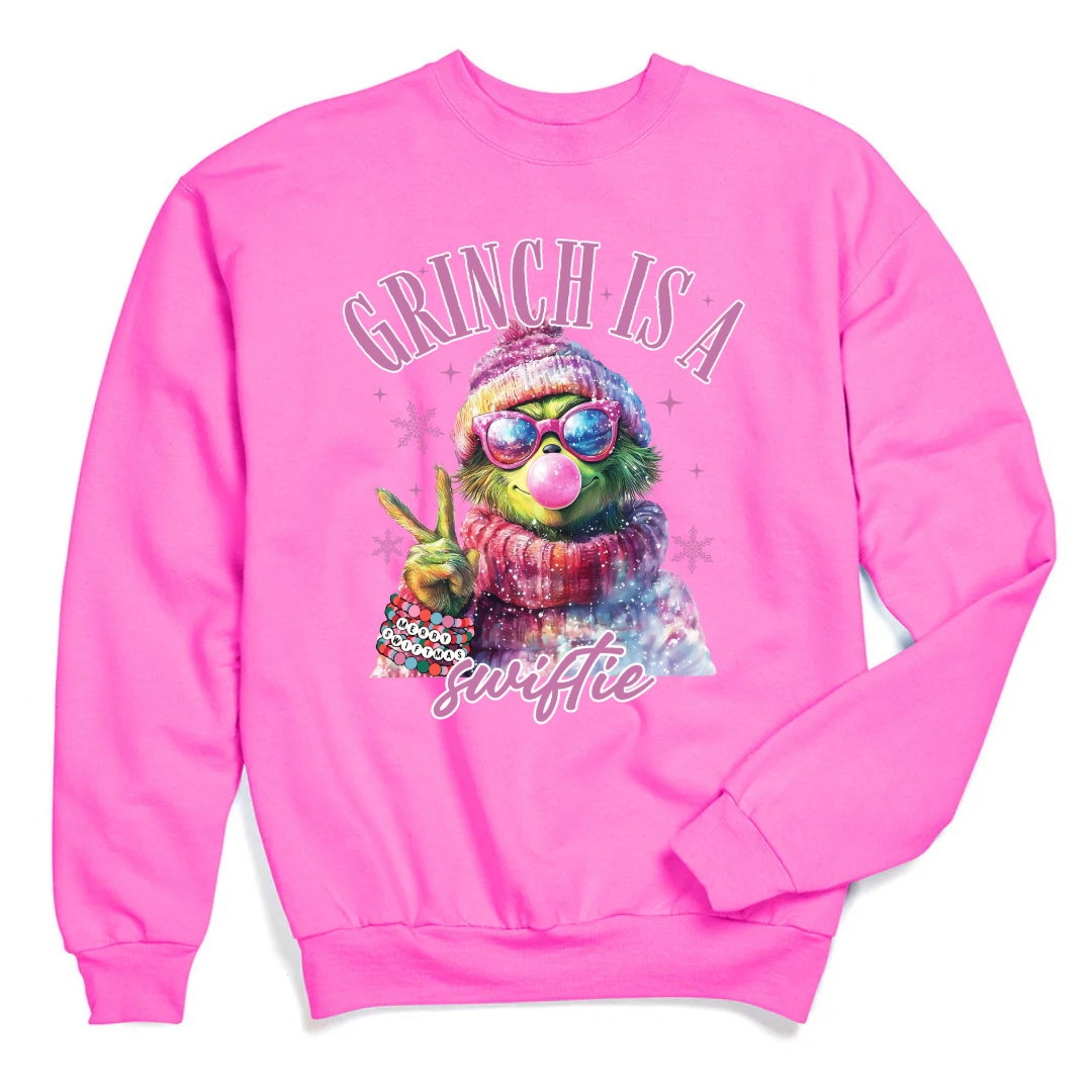 Grinch Is A Swiftie Crewneck & Hoodie