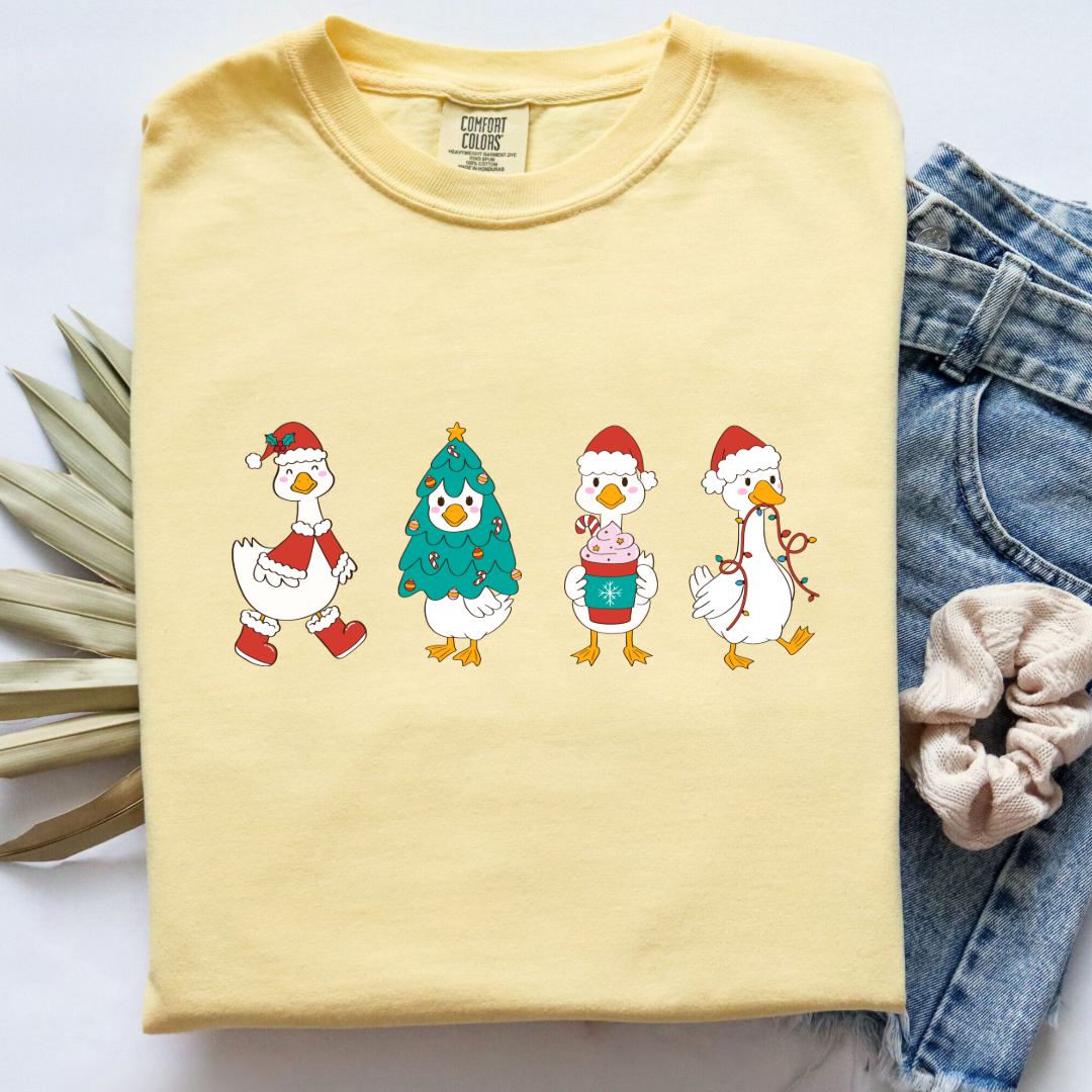 Duck Duck Goose Christmas Edition Graphic Tee and Crewneck