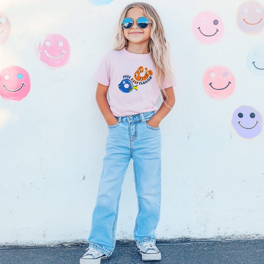 Just Keep Floating Youth Graphic Tee & Crewneck