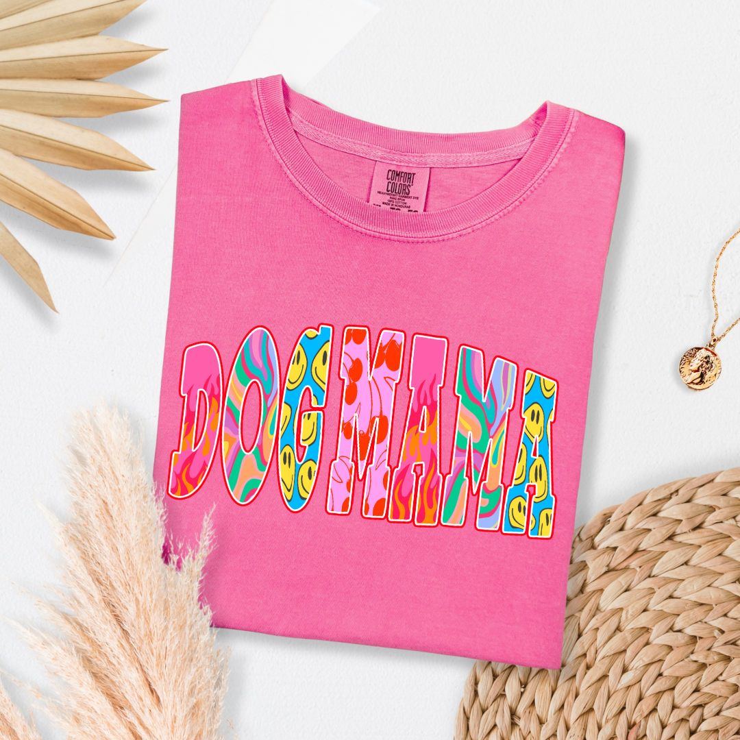 Groovy Dog Mom Graphic Tee and Crewneck
