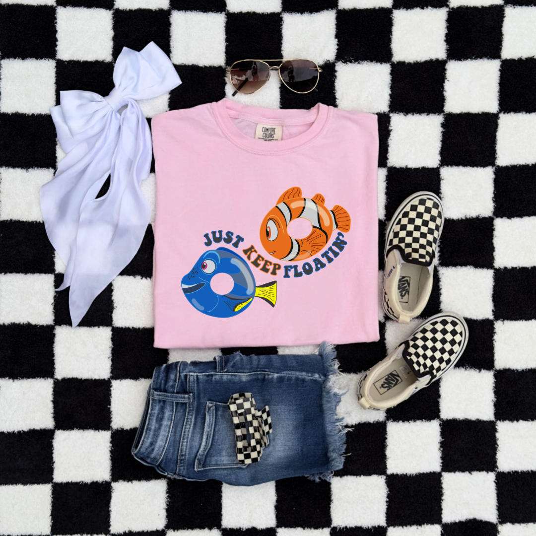 Just Keep Floating Youth Graphic Tee & Crewneck