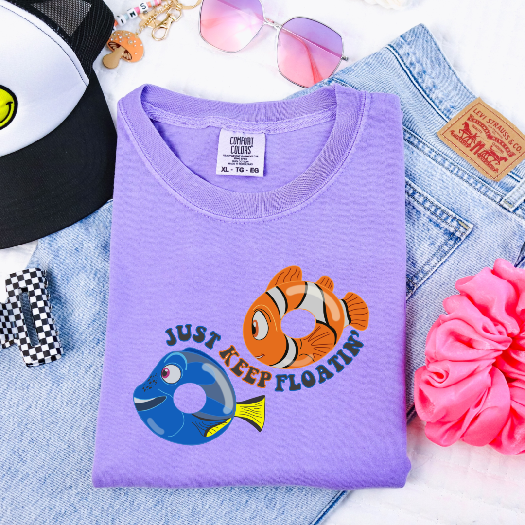 Just Keep Floating Youth Graphic Tee & Crewneck
