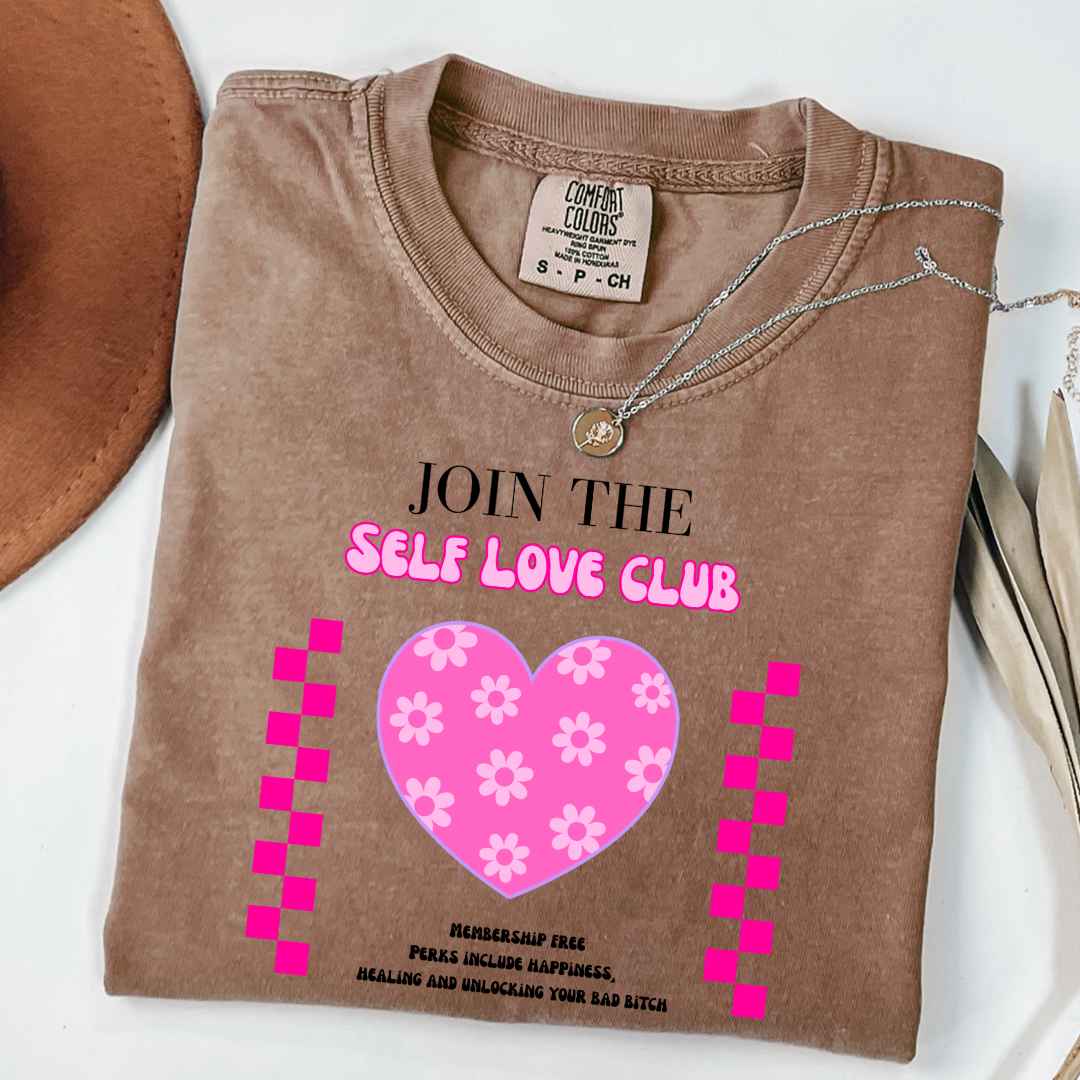Join The Self Love Club Graphic Tee and Crewneck