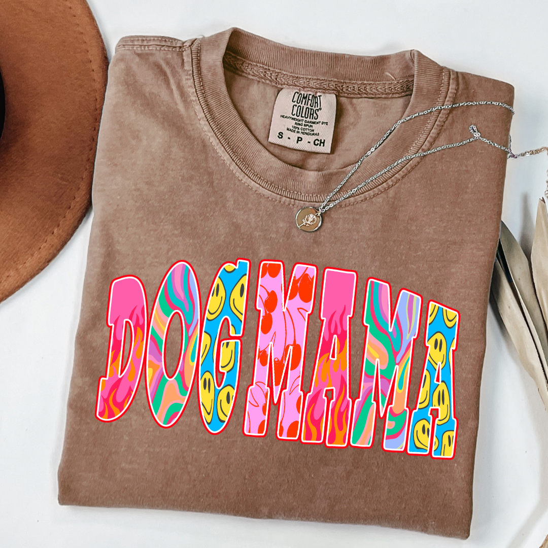 Groovy Dog Mom Graphic Tee and Crewneck