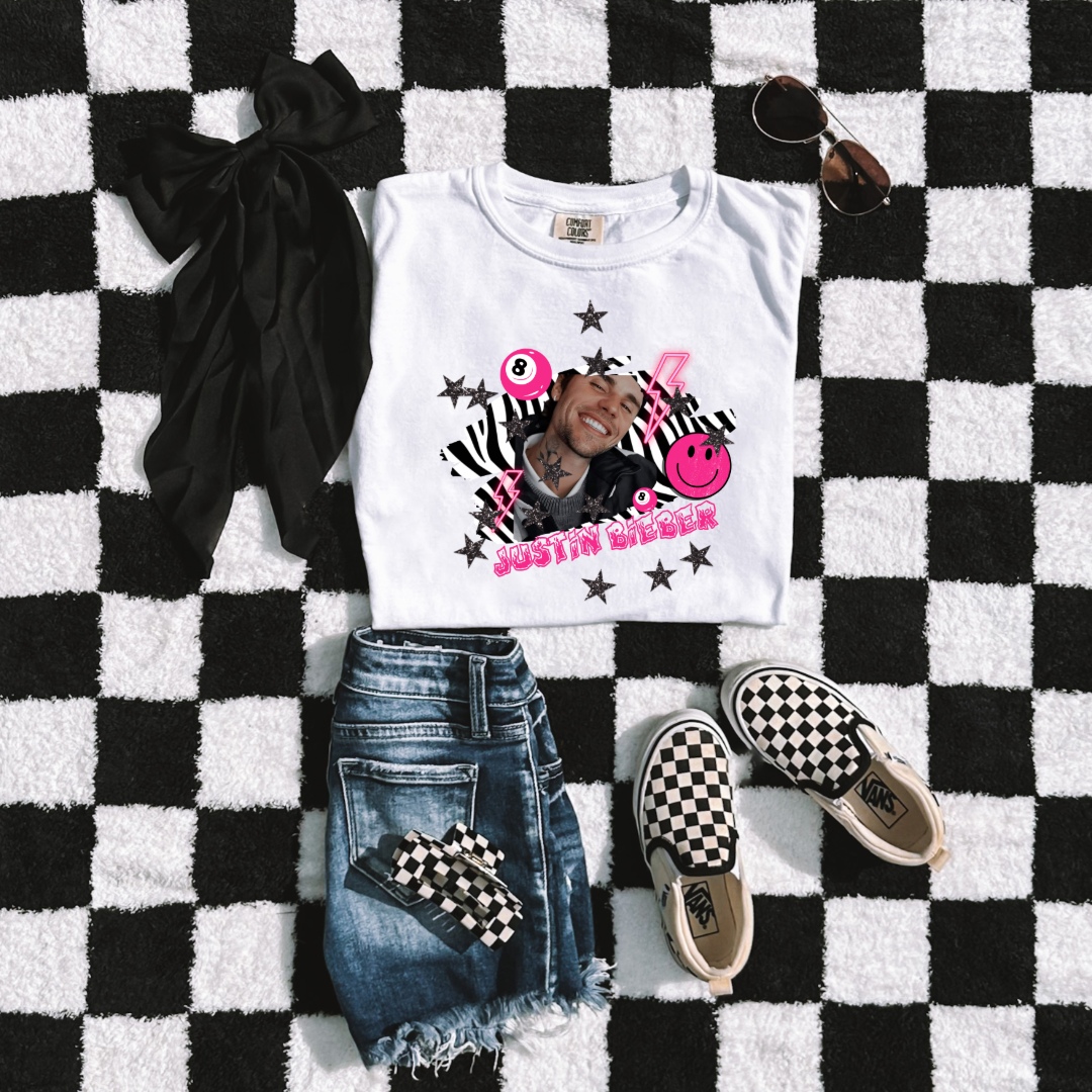 Justin Bieber Youth Graphic Tee & Crewneck