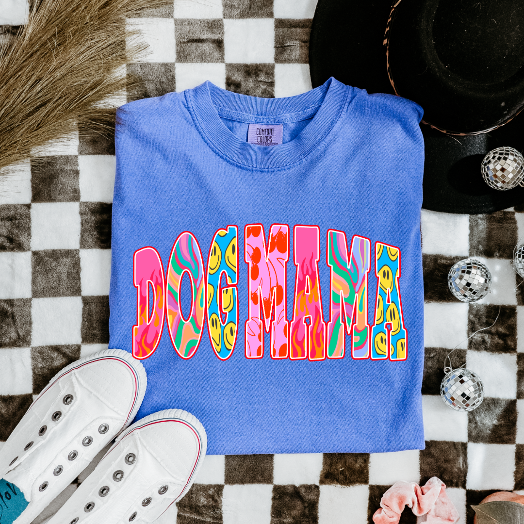 Groovy Dog Mom Graphic Tee and Crewneck