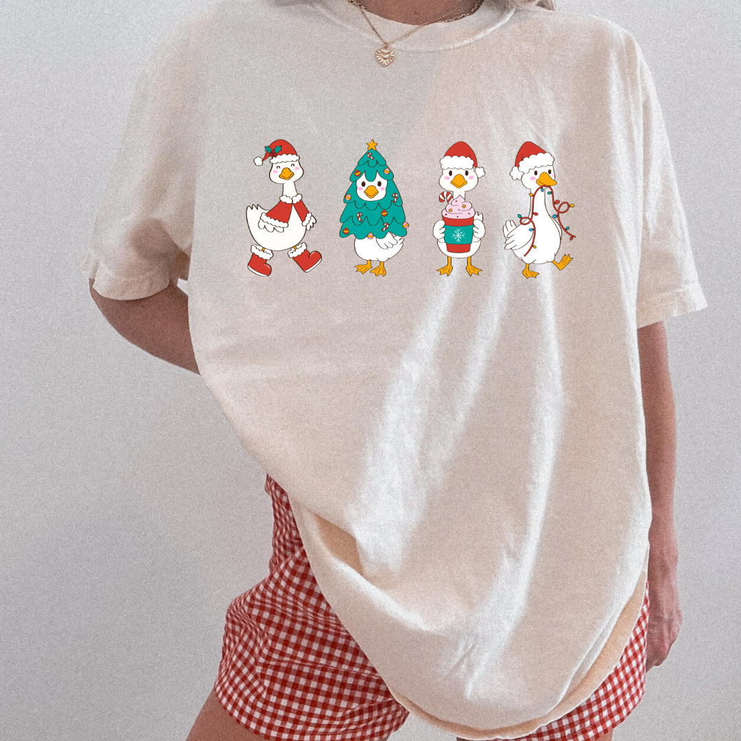Duck Duck Goose Christmas Edition Graphic Tee and Crewneck
