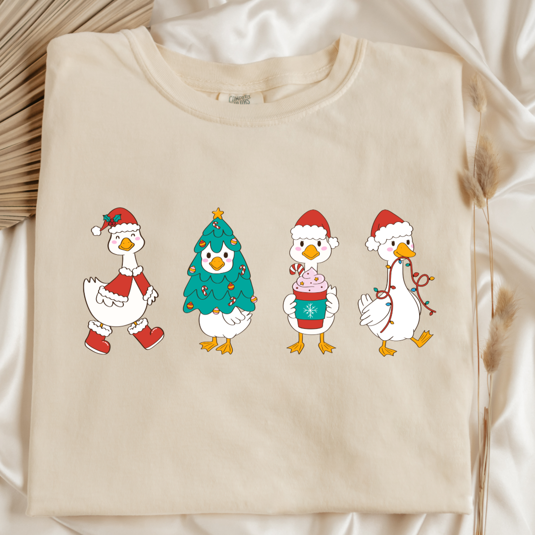 Duck Duck Goose Christmas Edition Graphic Tee and Crewneck