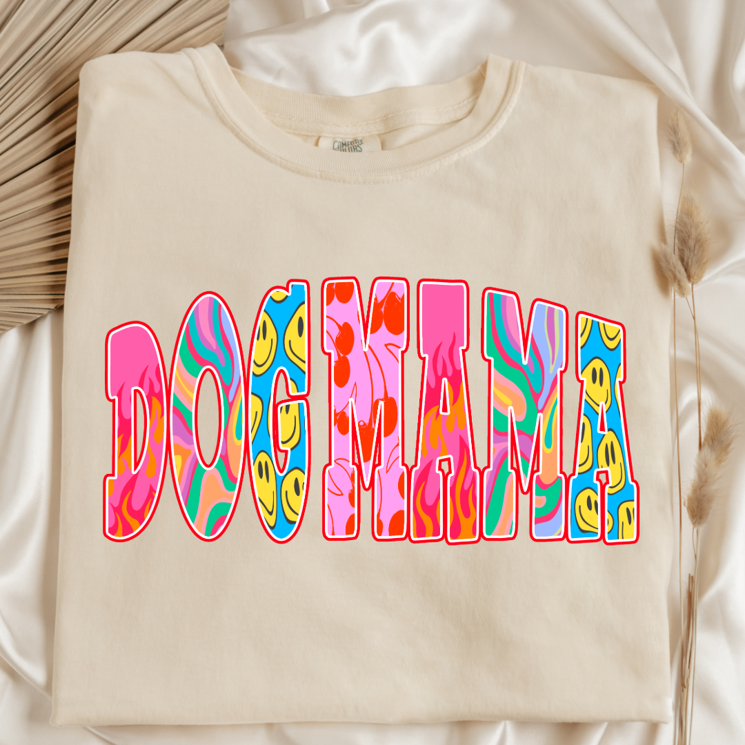 Groovy Dog Mom Graphic Tee and Crewneck