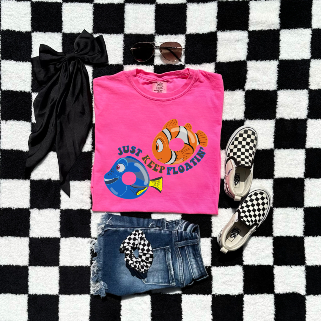Just Keep Floating Youth Graphic Tee & Crewneck