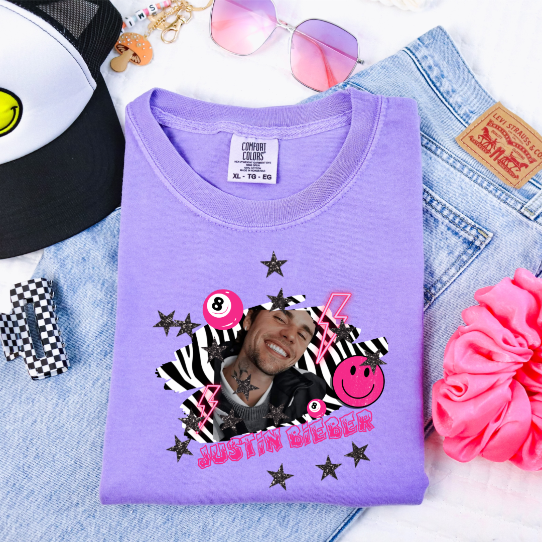 Justin Bieber Youth Graphic Tee & Crewneck