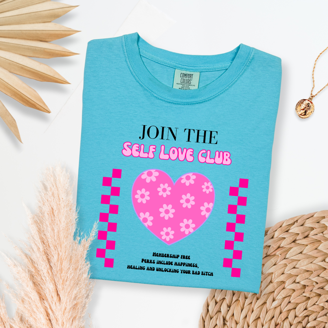 Join The Self Love Club Graphic Tee and Crewneck