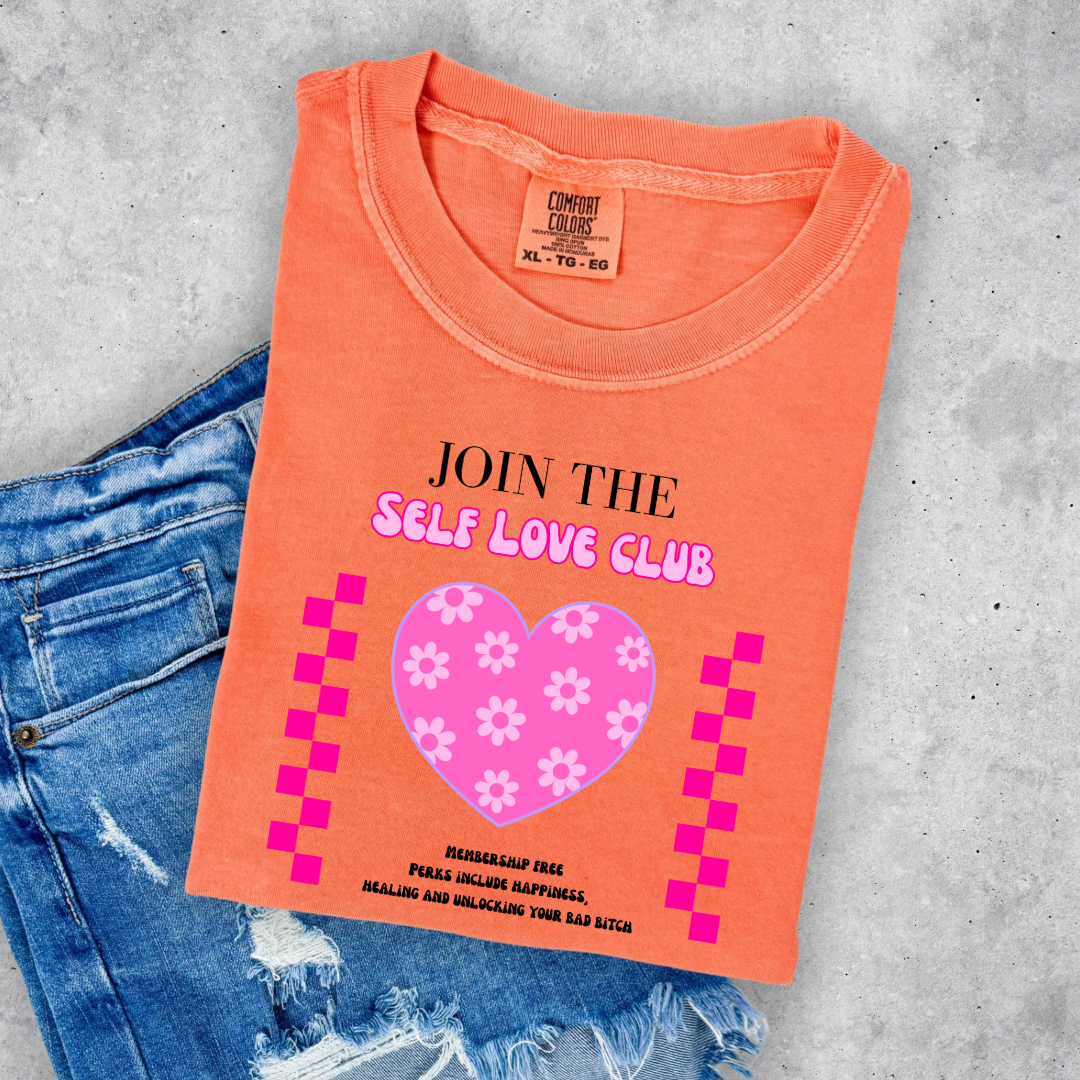 Join The Self Love Club Graphic Tee and Crewneck