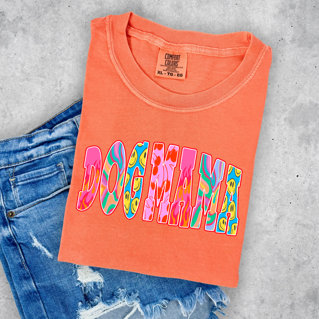 Groovy Dog Mom Graphic Tee and Crewneck