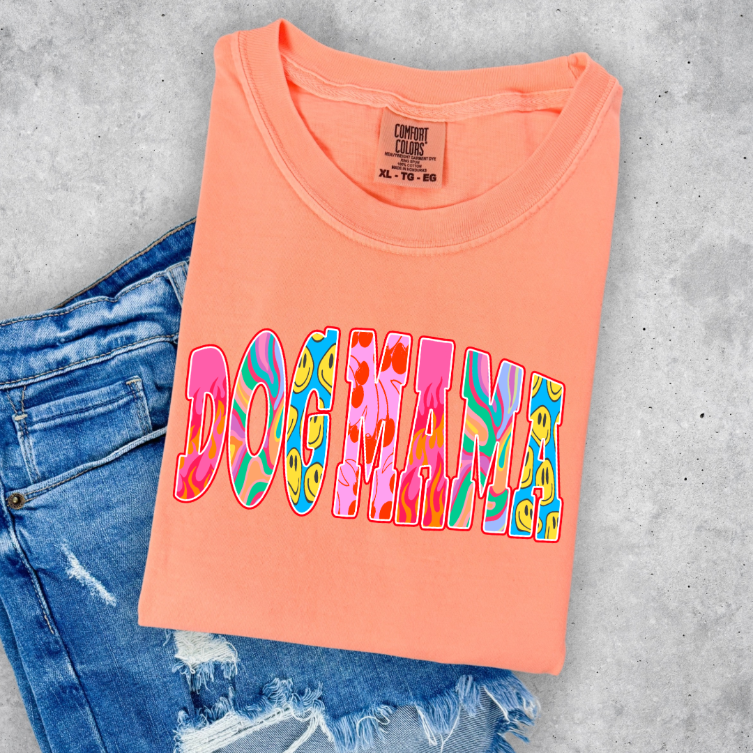 Groovy Dog Mom Graphic Tee and Crewneck