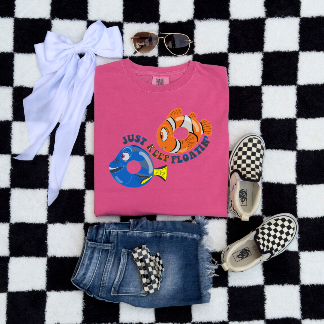 Just Keep Floating Youth Graphic Tee & Crewneck