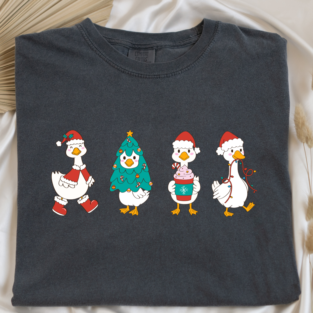 Duck Duck Goose Christmas Edition Graphic Tee and Crewneck