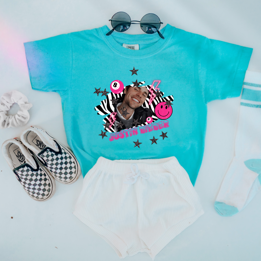 Justin Bieber Youth Graphic Tee & Crewneck