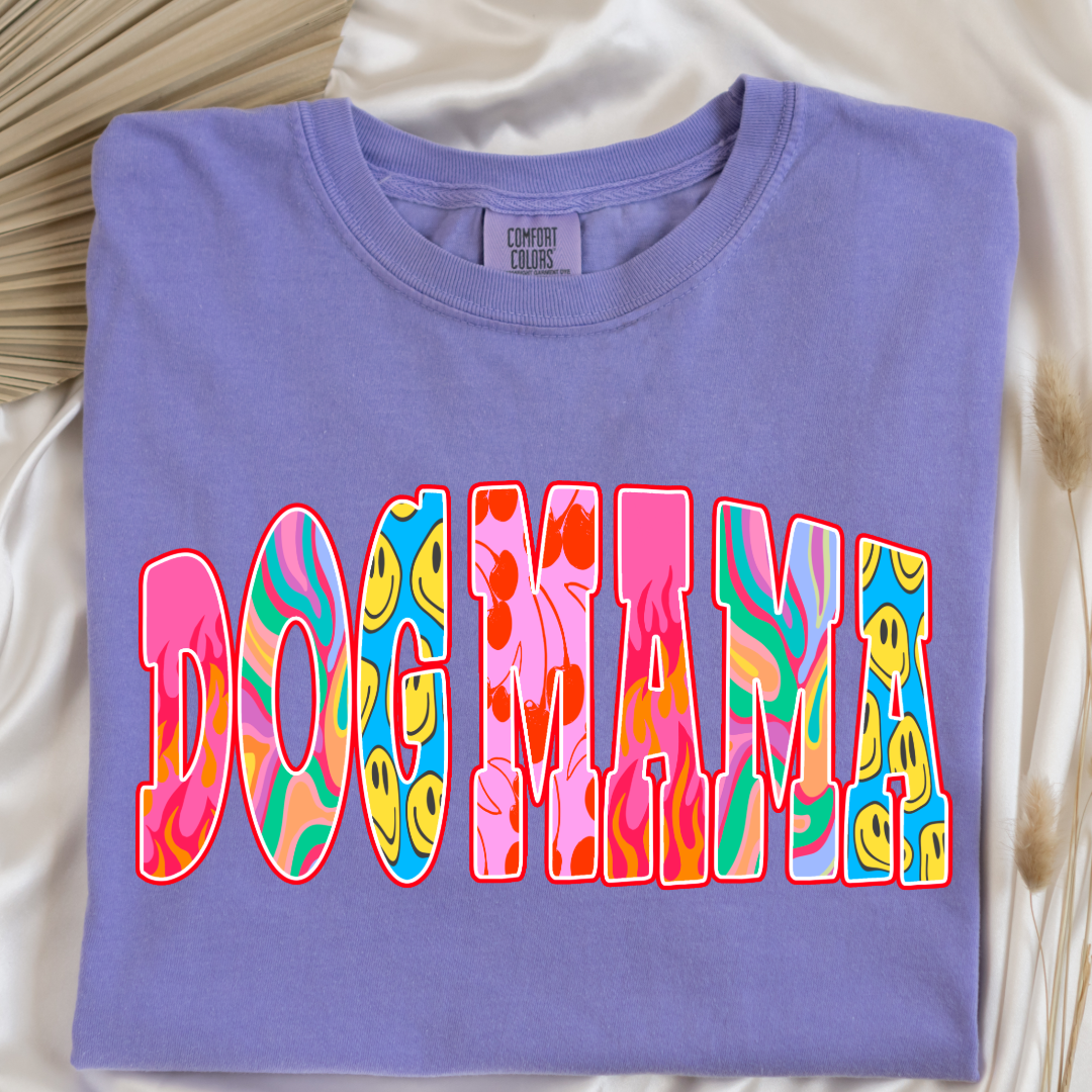 Groovy Dog Mom Graphic Tee and Crewneck