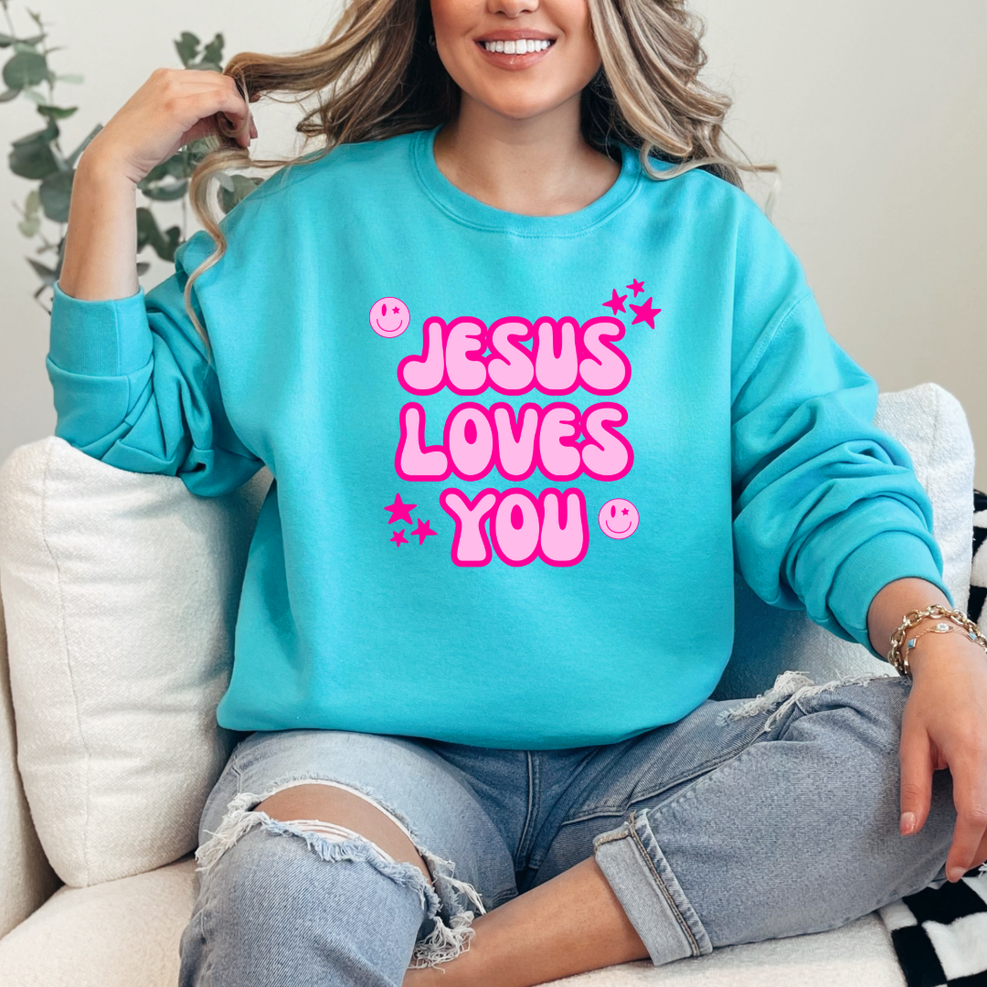 Jesus Loves You Graphic Tee & Crewneck