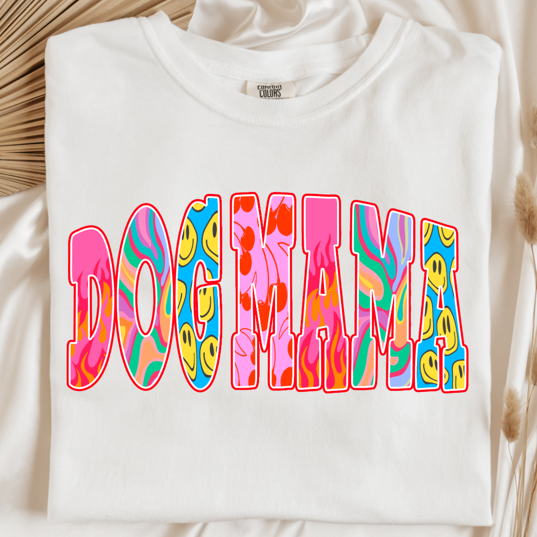 Groovy Dog Mom Graphic Tee and Crewneck