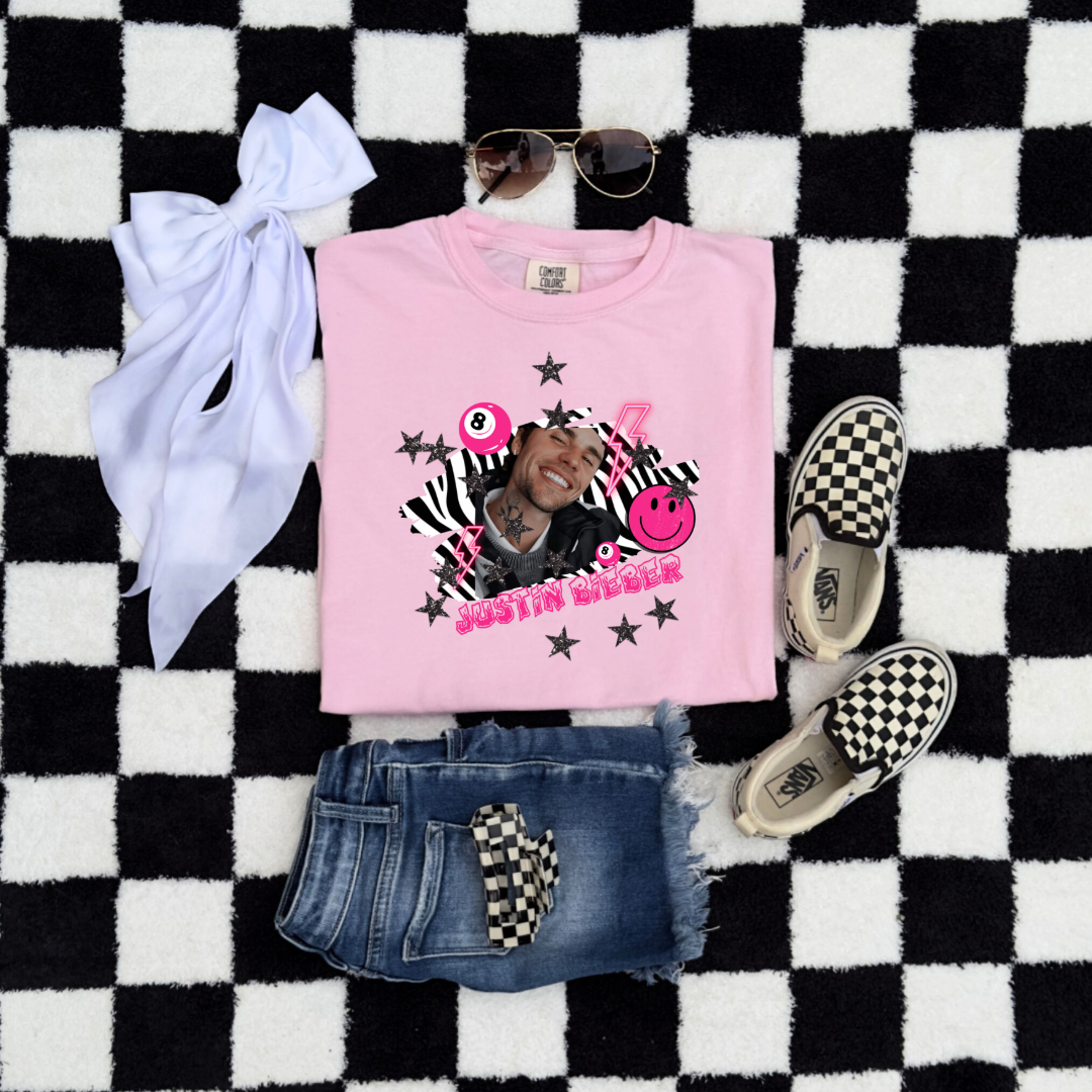 Justin Bieber Youth Graphic Tee & Crewneck