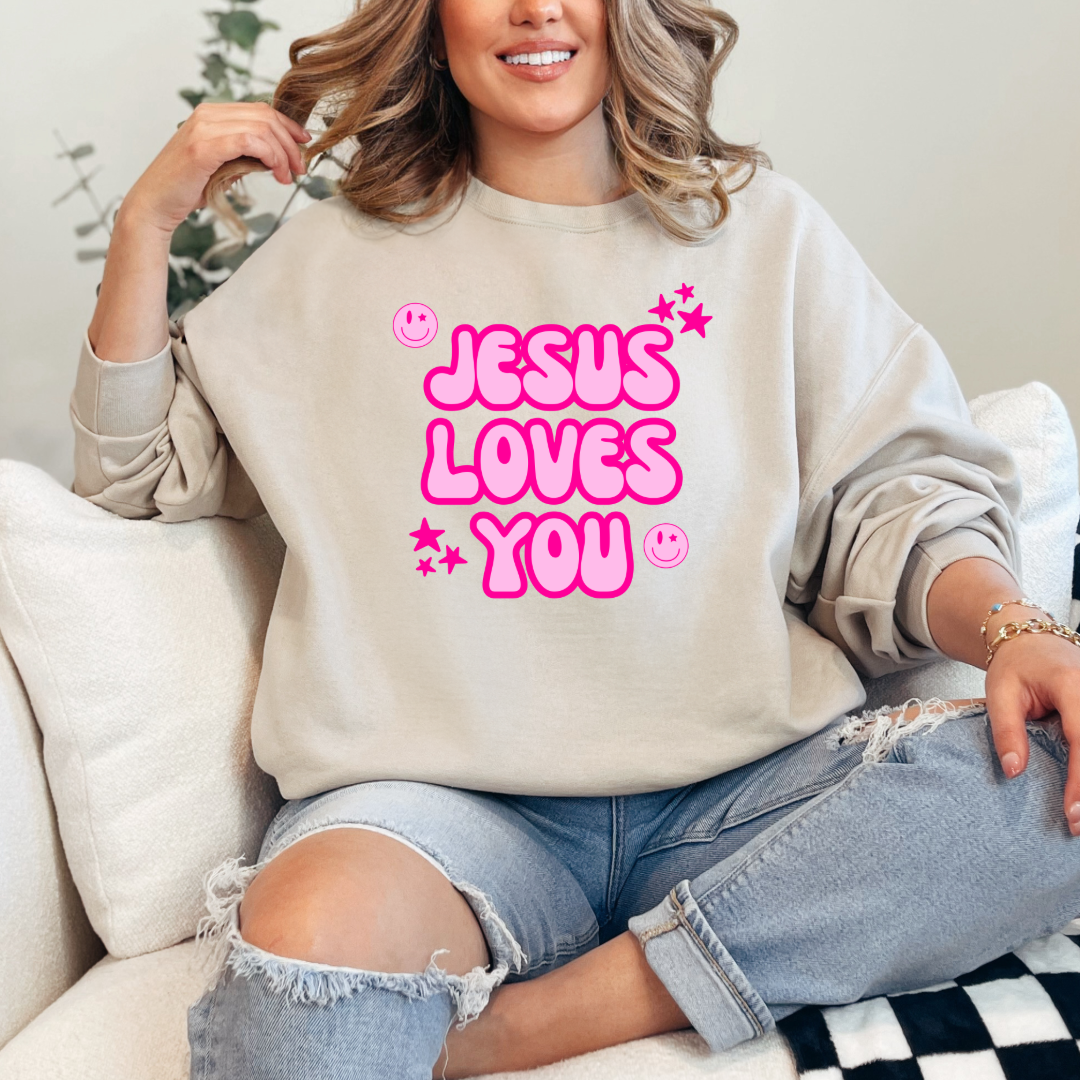 Jesus Loves You Graphic Tee & Crewneck